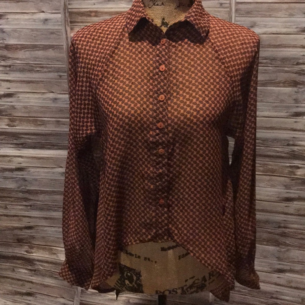 Papaya Blouse- Cool Back Design! 👍 T24